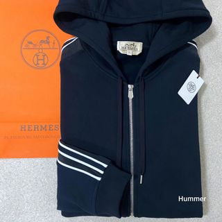 エルメス(Hermes)の国内正規品 未使用 23AW XL エルメス ランH ジップアップ パーカー (パーカー)