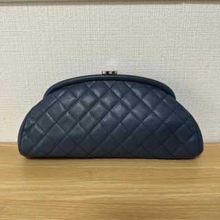 シャネル(CHANEL)の【CHANEL】クラッチバッグ　ネイビー(クラッチバッグ)