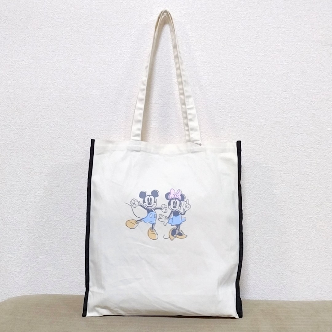 Disney(ディズニー)の【新品】DISNEY ディズニー ミッキー& ミニー トートバッグ キャラクター レディースのバッグ(トートバッグ)の商品写真