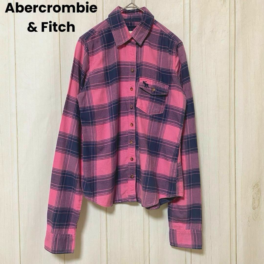 Abercrombie&Fitch(アバクロンビーアンドフィッチ)のst896 Abercrombie & Fitch/長袖シャツ/チェックシャツ レディースのトップス(シャツ/ブラウス(長袖/七分))の商品写真