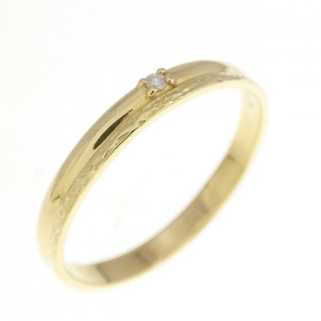【リメイク】K18YG ダイヤモンド リング 0.01CT レディースのアクセサリー(リング(指輪))の商品写真