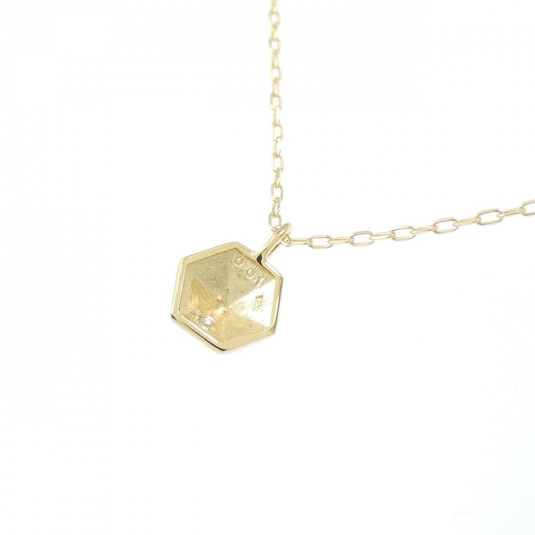 【リメイク】K18YG ダイヤモンド ネックレス 0.01CT レディースのアクセサリー(ネックレス)の商品写真
