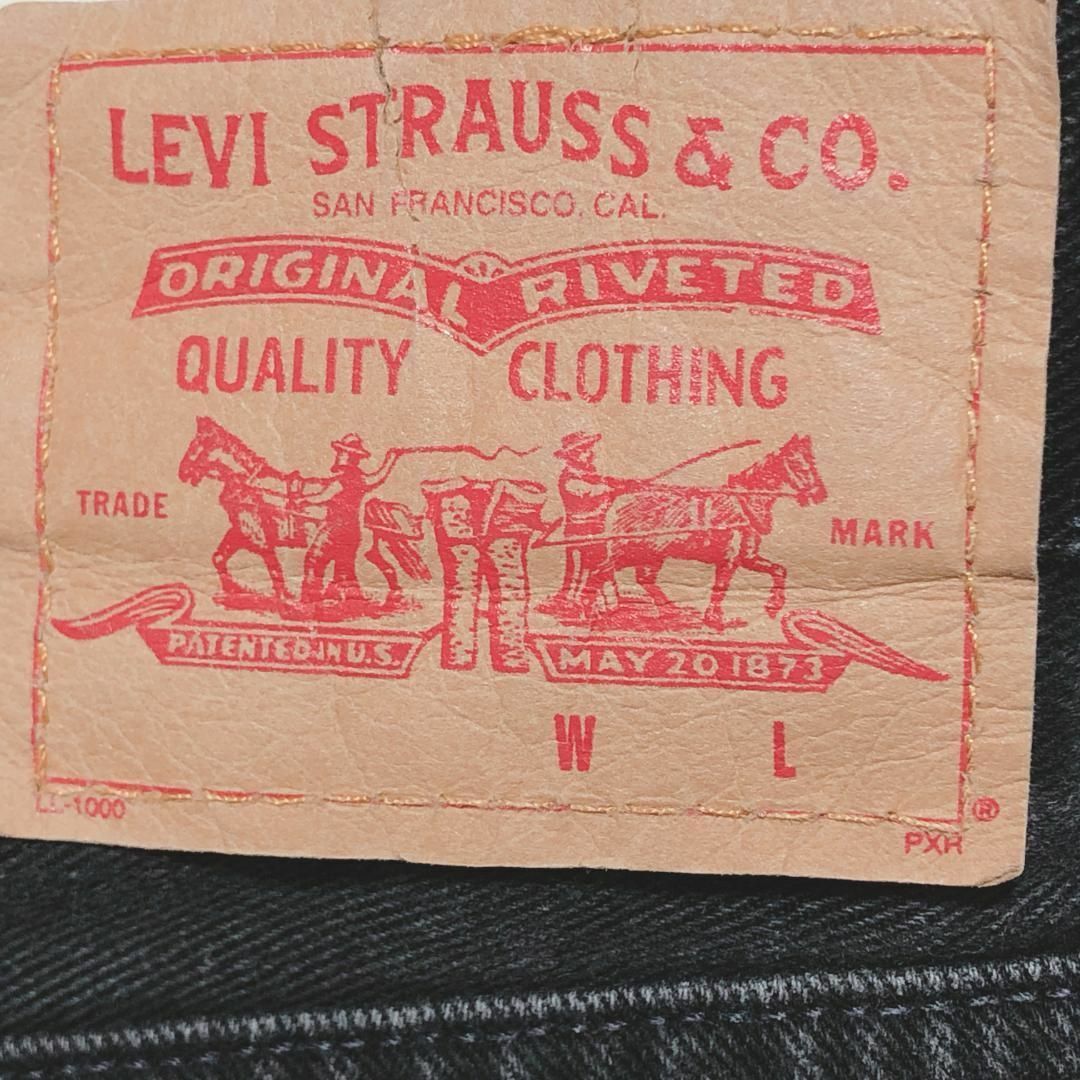 Levi's(リーバイス)のリーバイス550 W38 太め ユーロ ブラックデニム ジーンズ y41 メンズのパンツ(デニム/ジーンズ)の商品写真