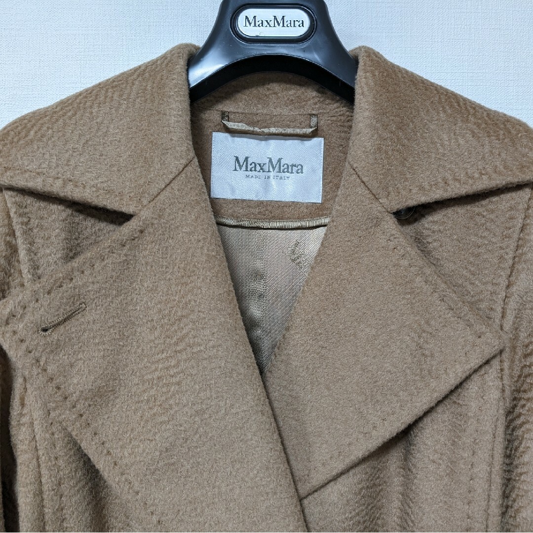 Max Mara(マックスマーラ)のマックスマーラ　コート　ピュアキャメル レディースのジャケット/アウター(ロングコート)の商品写真