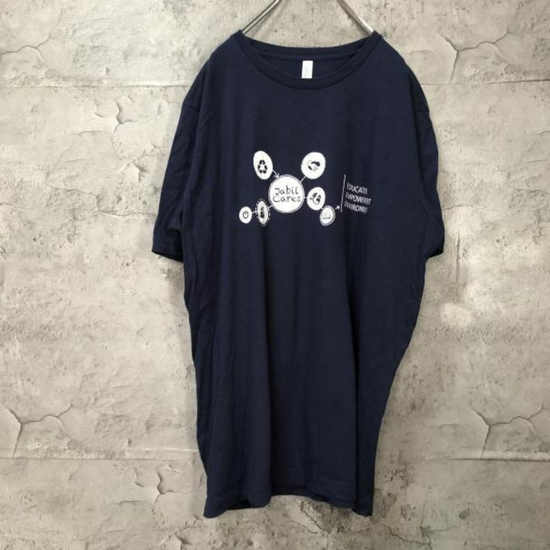 Jabil Cares 企業ロゴ USA輸入 オーバーサイズ Tシャツ メンズのトップス(Tシャツ/カットソー(半袖/袖なし))の商品写真