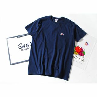 フルーツオブザルーム(FRUIT OF THE LOOM)のFruit Of The Loom ロゴTシャツ 紺M フルーツオブザルーム(Tシャツ/カットソー(半袖/袖なし))