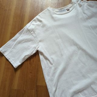 ADAM ET ROPE'レイヤードロングH/S TEE 白t