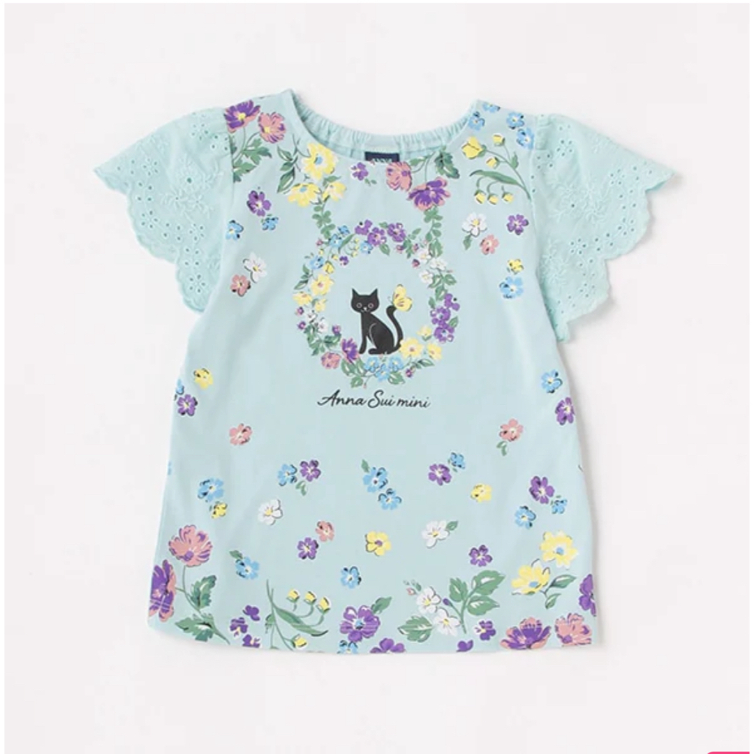 ANNA SUI mini(アナスイミニ)の新品★アナスイミニ ねこパネルプリント半袖Tシャツ キッズ/ベビー/マタニティのキッズ服女の子用(90cm~)(Tシャツ/カットソー)の商品写真