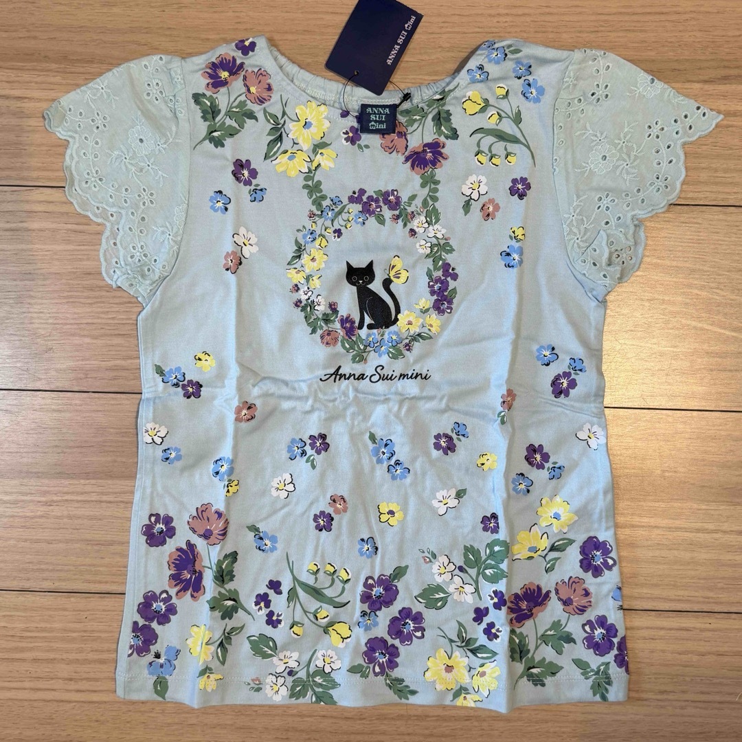 ANNA SUI mini(アナスイミニ)の新品★アナスイミニ ねこパネルプリント半袖Tシャツ キッズ/ベビー/マタニティのキッズ服女の子用(90cm~)(Tシャツ/カットソー)の商品写真