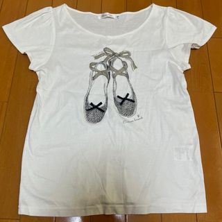 クチュールブローチ(Couture Brooch)のcouture brooch Tシャツ　バレエシューズプリント(Tシャツ(半袖/袖なし))