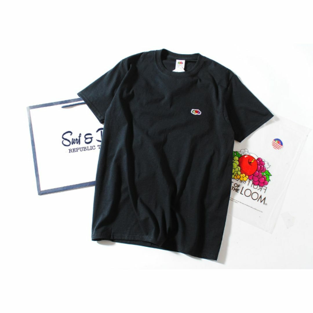 FRUIT OF THE LOOM(フルーツオブザルーム)のFruit Of The Loom ロゴTシャツ 黒L フルーツオブザルーム メンズのトップス(Tシャツ/カットソー(半袖/袖なし))の商品写真