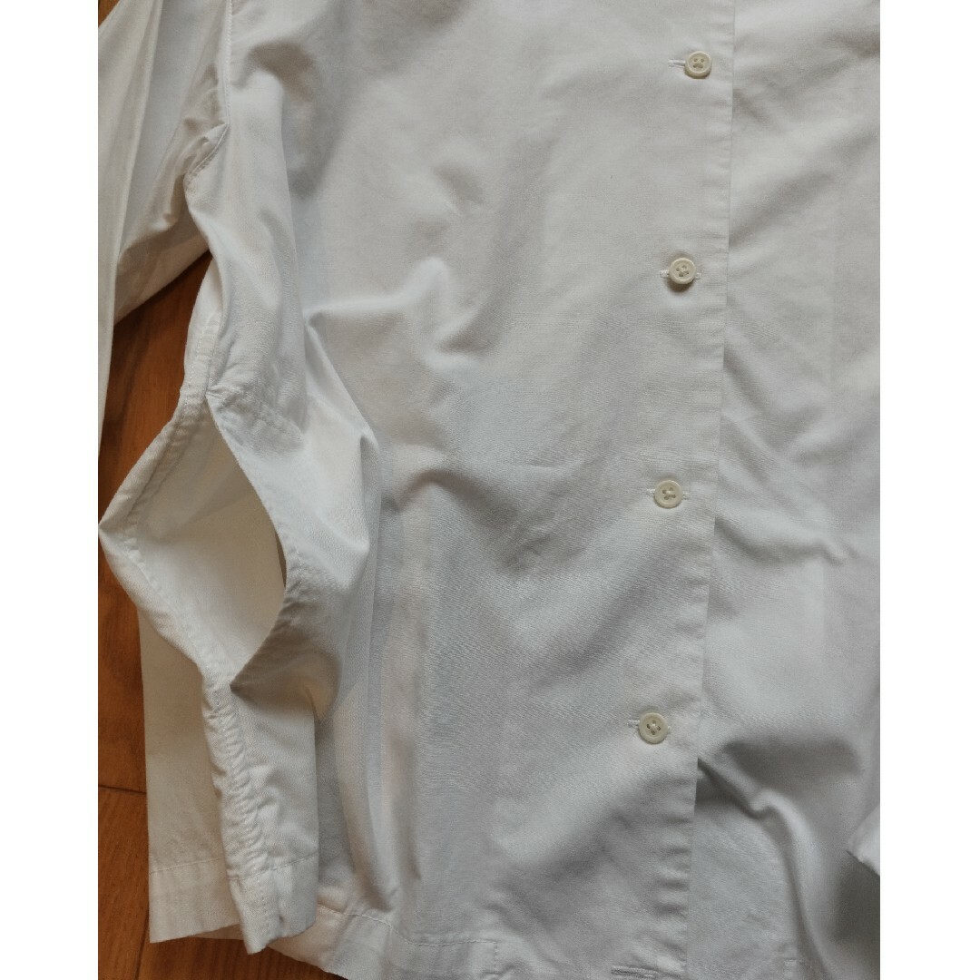 MUJI (無印良品)(ムジルシリョウヒン)の無印良品 シャツ 白 レディースのトップス(シャツ/ブラウス(長袖/七分))の商品写真