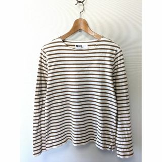 マーガレットハウエル(MARGARET HOWELL)のMHL マーガレットハウエル バスクシャツ ボーダーカットソー ロンT M(Tシャツ/カットソー(七分/長袖))