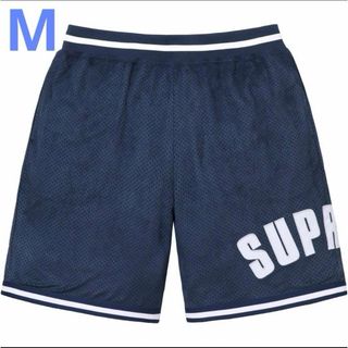 Supreme - Supreme Ultrasuede Mesh Short   navy M