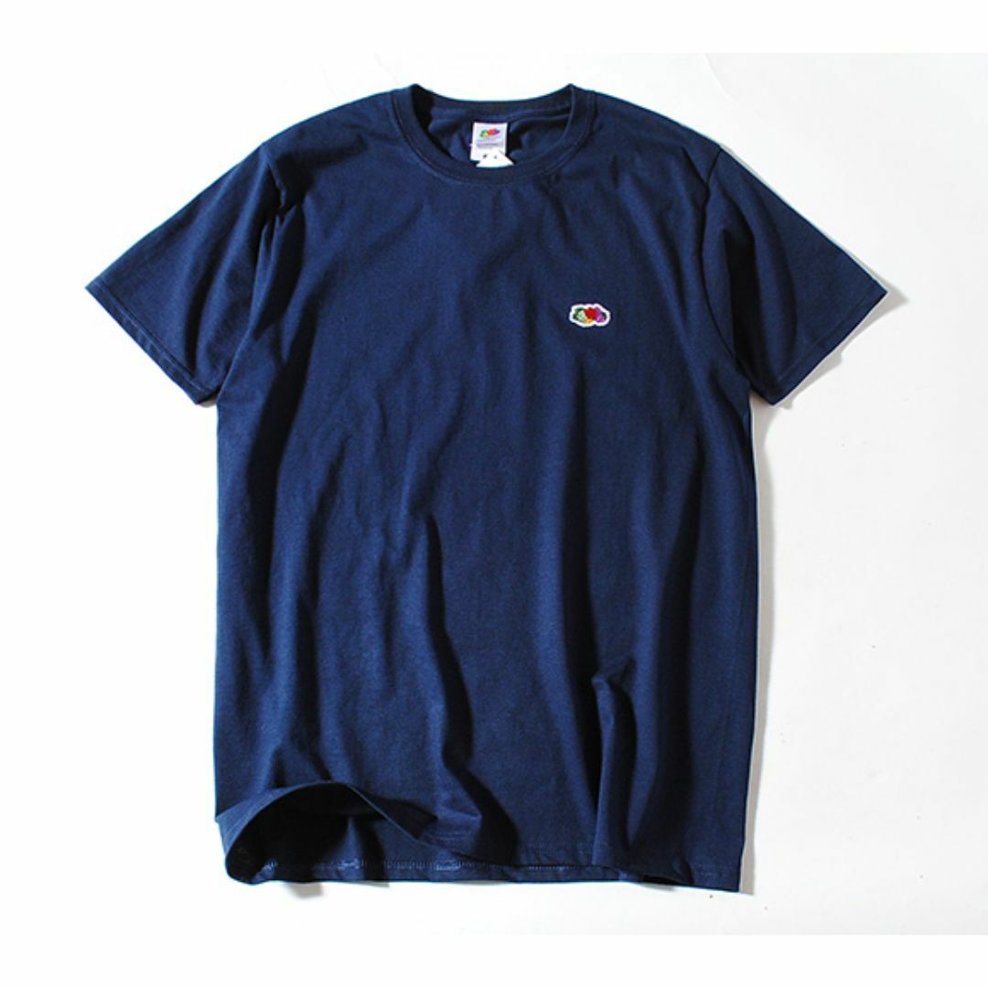 FRUIT OF THE LOOM(フルーツオブザルーム)のFruit Of The Loom ロゴTシャツ 紺L フルーツオブザルーム メンズのトップス(Tシャツ/カットソー(半袖/袖なし))の商品写真