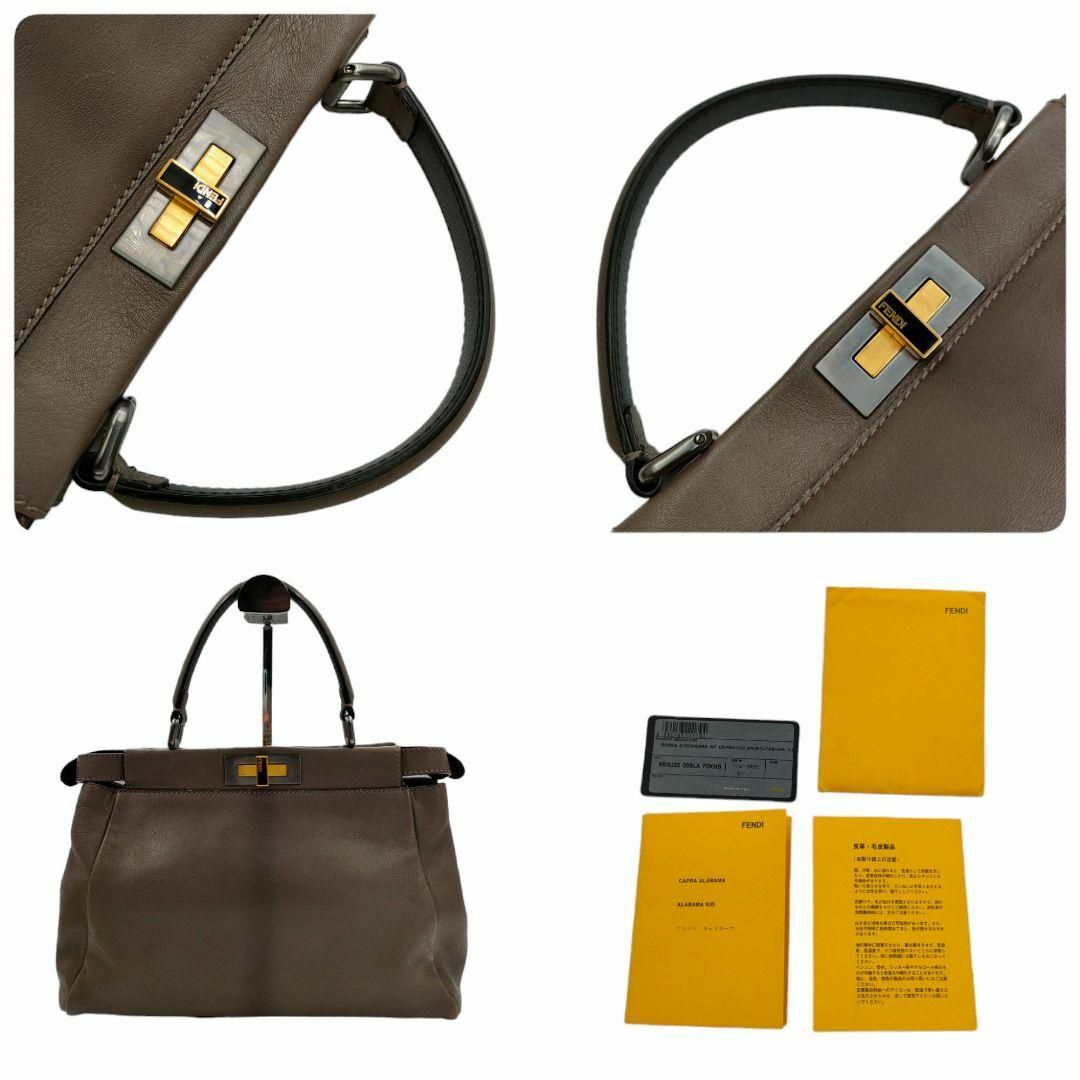 FENDI(フェンディ)の付属品完備 FENDI フェンディ ピーカブー セレリア 2way ハンドバッグ レディースのバッグ(ショルダーバッグ)の商品写真