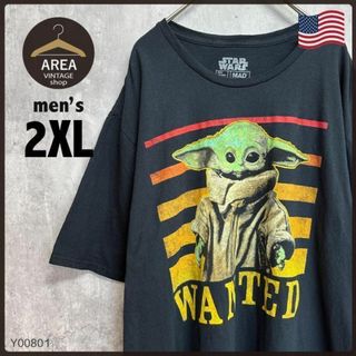 古着　ムービーTシャツ　スターウォーズ　半袖　2XLサイズ　ブラック黒　メンズ(Tシャツ/カットソー(半袖/袖なし))