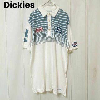 ディッキーズ(Dickies)のst911 Dickies ディッキーズ/ポロシャツ/トップス/ワッペン/白(ポロシャツ)