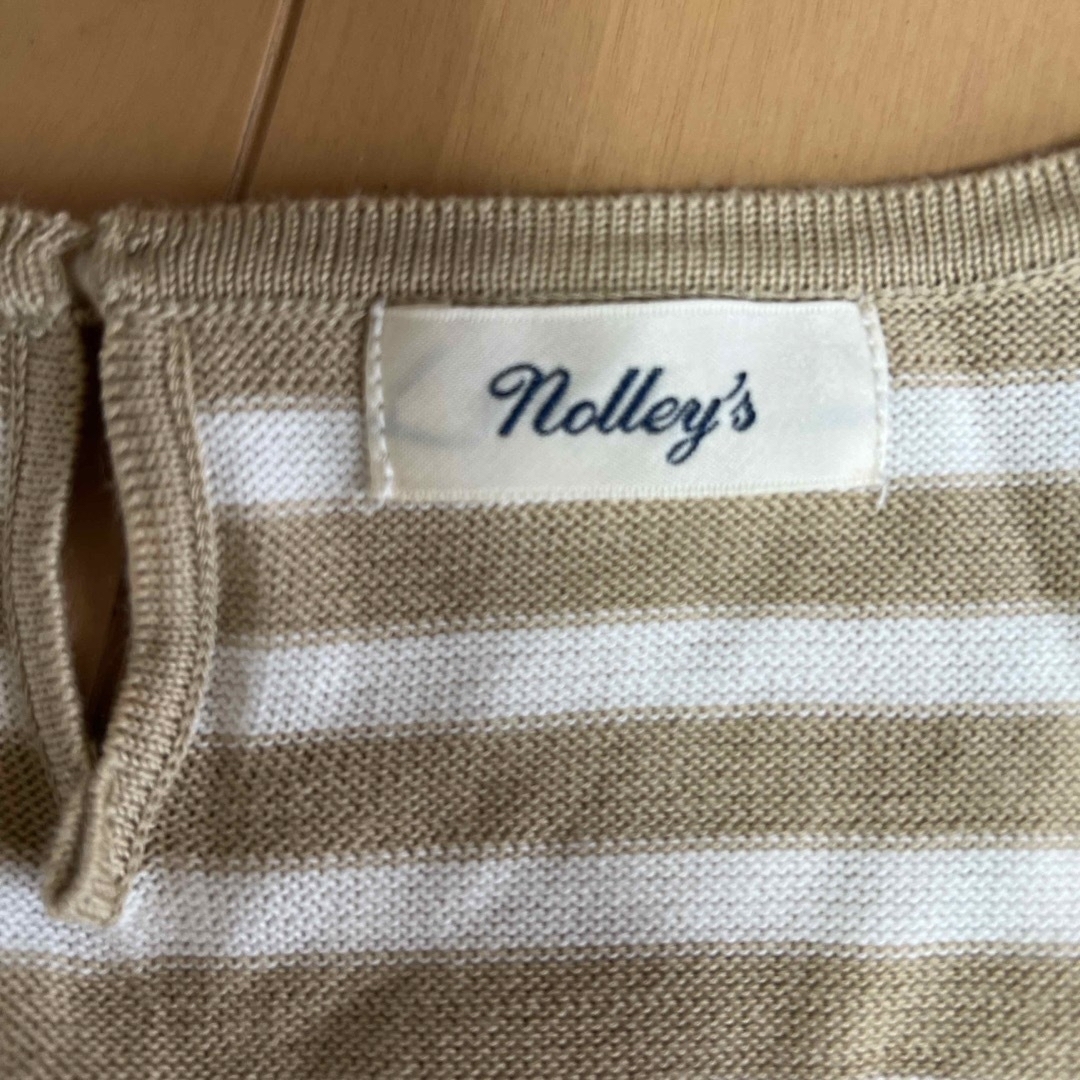 NOLLEY'S(ノーリーズ)のノーリーズ　nolley’s  ニットカットソー　七分袖 レディースのトップス(カットソー(長袖/七分))の商品写真