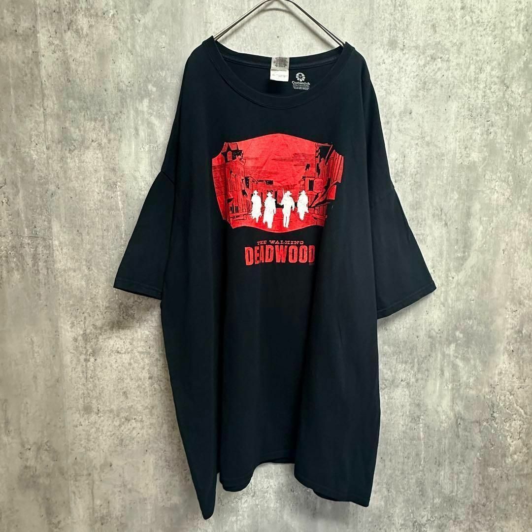 古着　メンズ　ムービーTシャツ　DEADWOOD　3XL　ビッグ　ブラック黒 メンズのトップス(Tシャツ/カットソー(半袖/袖なし))の商品写真