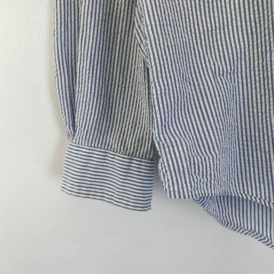 POLO RALPH LAUREN(ポロラルフローレン)のMs4 古着　ストライプシャツ　ラルフローレン　オーバーサイズ　シアサッカー メンズのトップス(シャツ)の商品写真