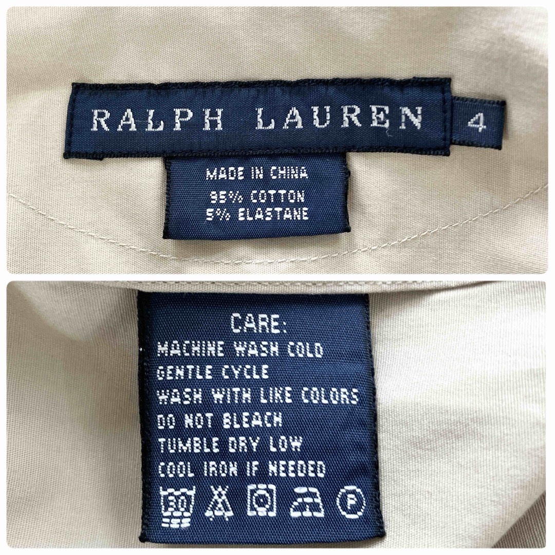 Ralph Lauren(ラルフローレン)のRALPH LAUREN シャツワンピース　ベージュ　4 レディースのワンピース(ロングワンピース/マキシワンピース)の商品写真