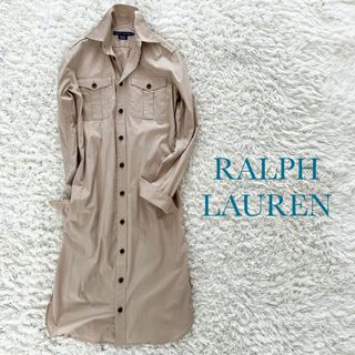 Ralph Lauren - RALPH LAUREN シャツワンピース　ベージュ　4