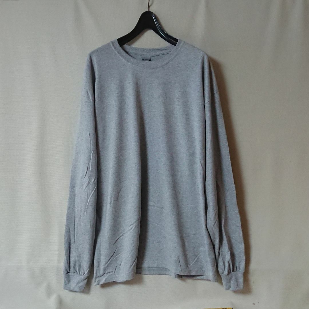 GILDAN(ギルタン)の【新品】GILDAN 2400　6.0oz長袖Tシャツ（スポーツグレー）XL メンズのトップス(Tシャツ/カットソー(七分/長袖))の商品写真