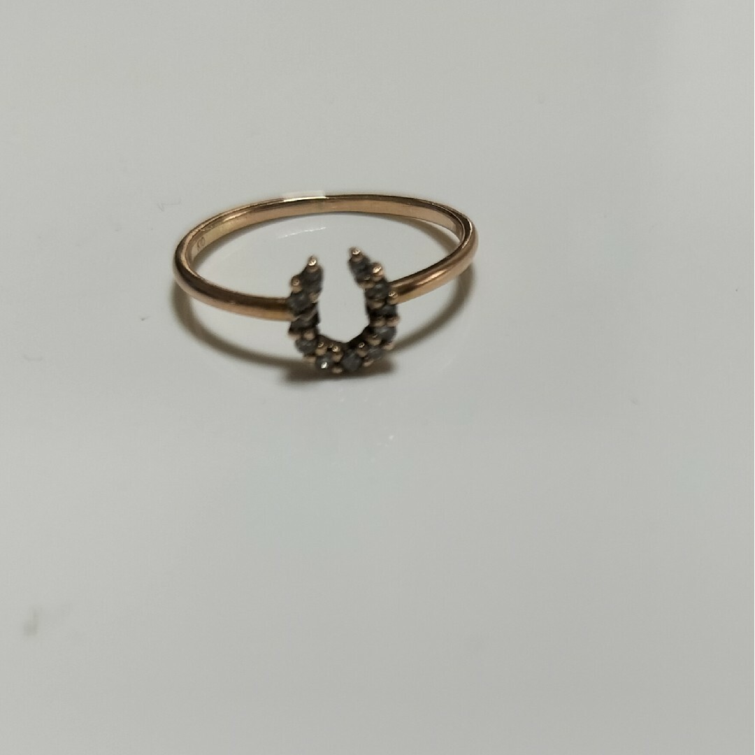 K10　シューホース　ダイヤピンキー レディースのアクセサリー(リング(指輪))の商品写真