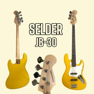 【美品】Selder セルダー ジャズベース JB-30　イエロー(エレキベース)