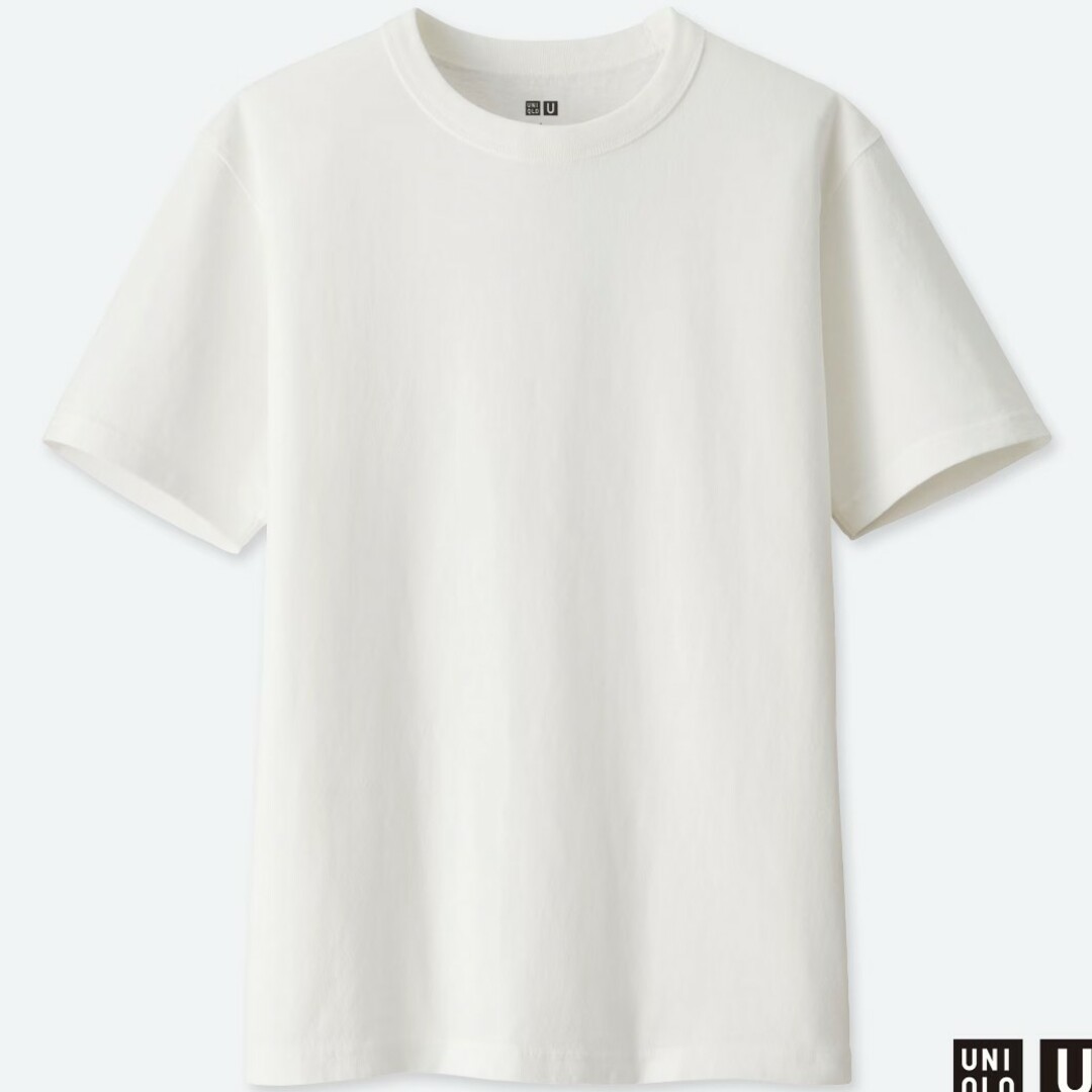 UNIQLO(ユニクロ)の新品 ユニクロUクルーネックT（半袖）ホワイト XXL メンズのトップス(Tシャツ/カットソー(半袖/袖なし))の商品写真