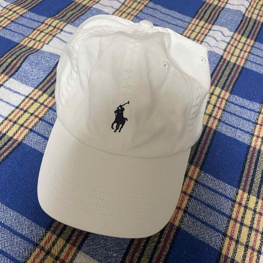 POLO RALPH LAUREN(ポロラルフローレン)のラルフローレン　キャップ　ホワイト　ワンサイズ メンズのファッション小物(その他)の商品写真