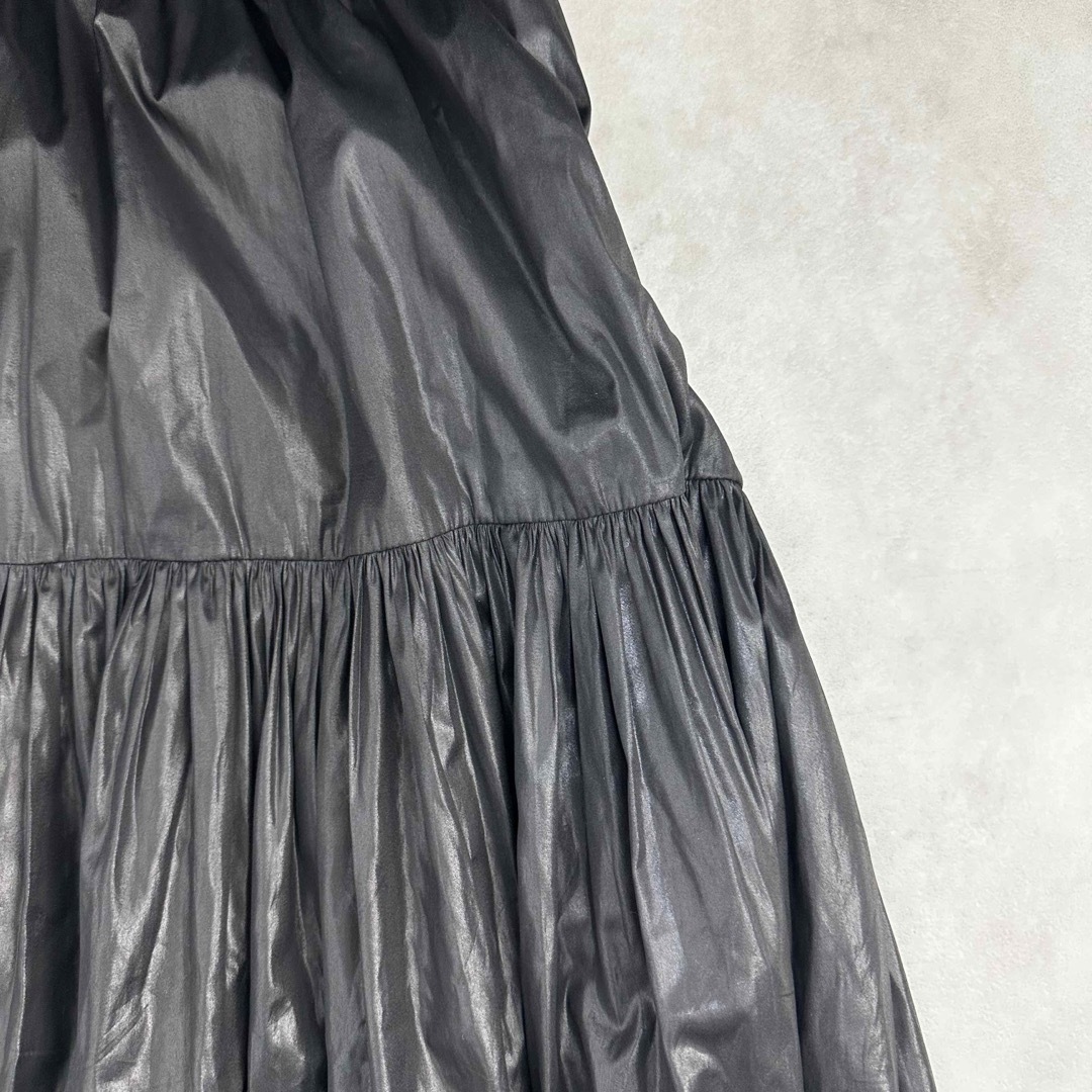 ANAYI(アナイ)の【ANAYI】アナイ ロングスカート  カッセンサテンティアードスカート レディースのスカート(ロングスカート)の商品写真