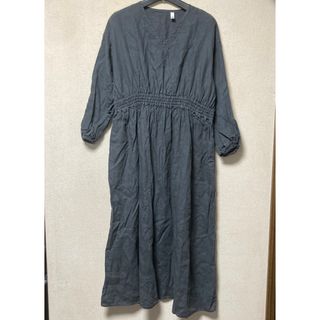 ネストローブ(nest Robe)のユニバーサルセブン　universal seven リネンギャザー ワンピース(ロングワンピース/マキシワンピース)