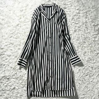 mizuiro ind - ミズイロインド シャツワンピース バンドカラー mizuiro ind - ミズイロインド シャツワンピース バンドカラー