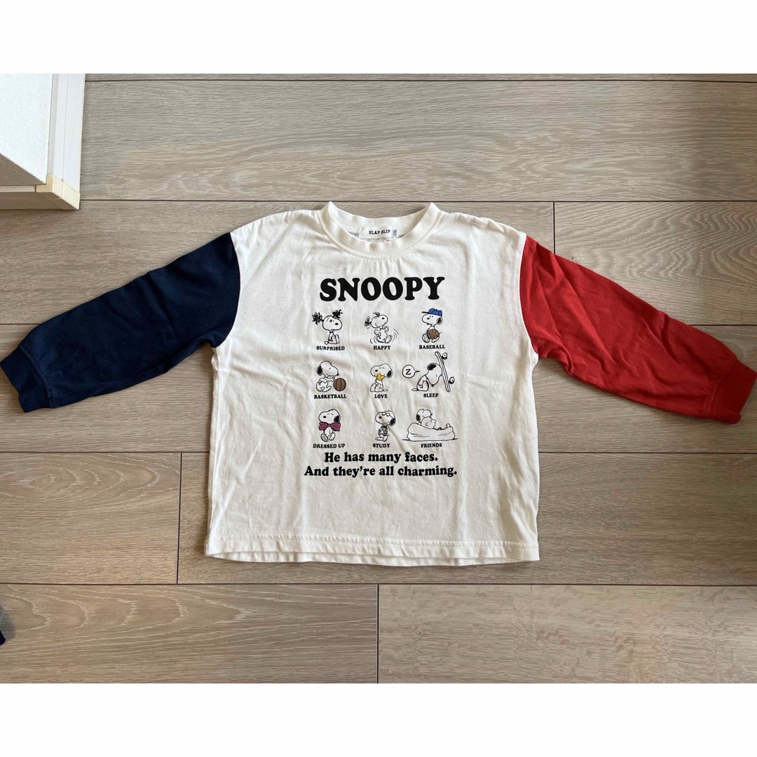 SLAP SLIP(スラップスリップ)のSLAP SLIP ロンＴ スヌーピー 110cm キッズ/ベビー/マタニティのキッズ服男の子用(90cm~)(Tシャツ/カットソー)の商品写真