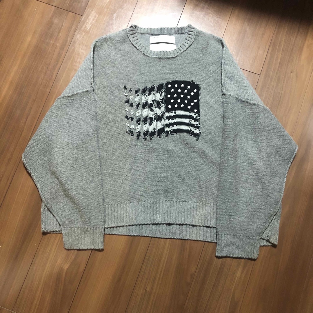 TTT_MSW(ティー)のDAIRIKU ダイリク inside out knit 星条旗ニット メンズのトップス(ニット/セーター)の商品写真