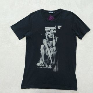 ヒステリックグラマー(HYSTERIC GLAMOUR)のヒステリックグラマー　コートニーラブ　コラボ Tシャツ　両面プリント　黒　Y2K(Tシャツ(半袖/袖なし))