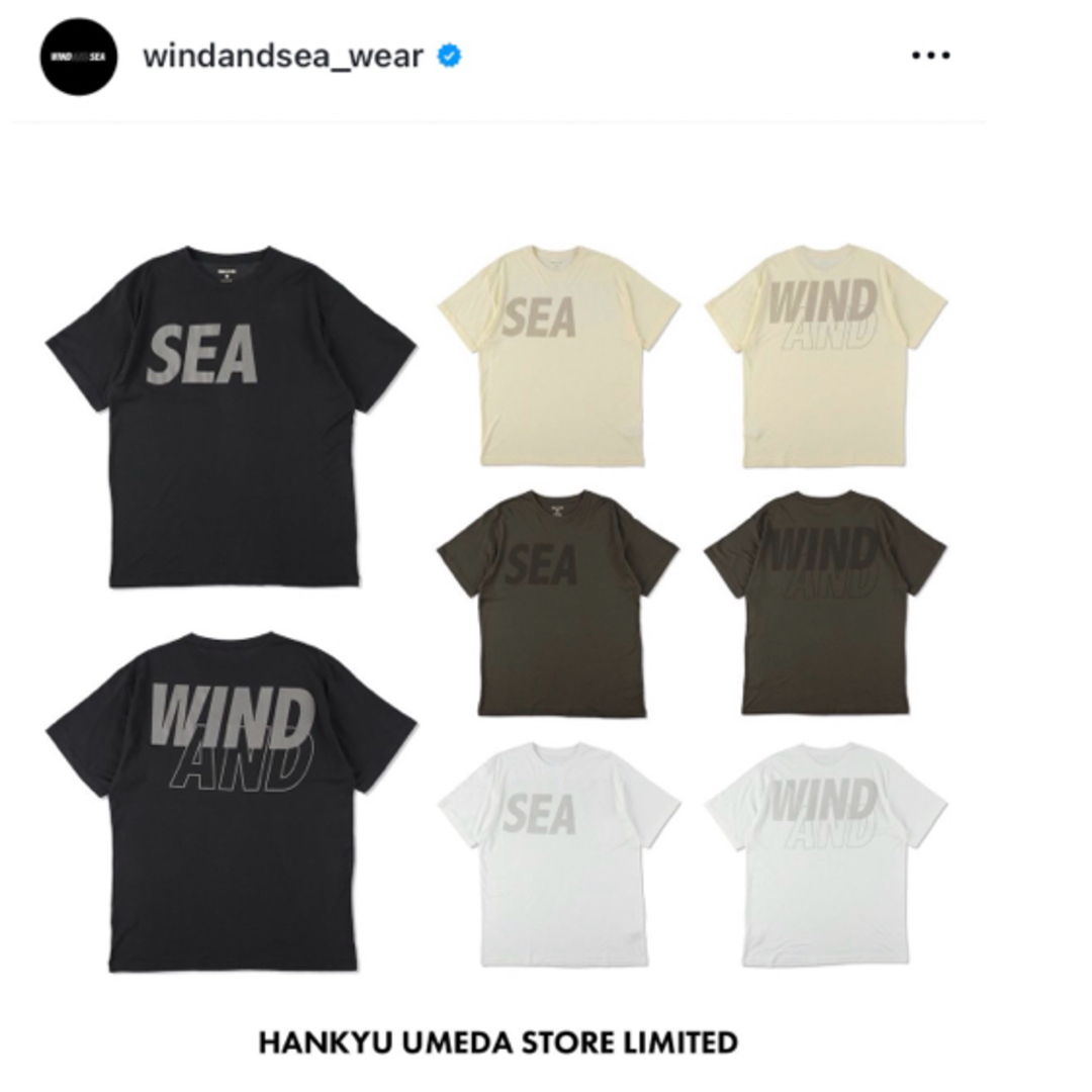 WIND AND SEA(ウィンダンシー)のWIND AND SEA Tシャツ XL ブラック　梅田阪急限定 メンズのトップス(Tシャツ/カットソー(半袖/袖なし))の商品写真