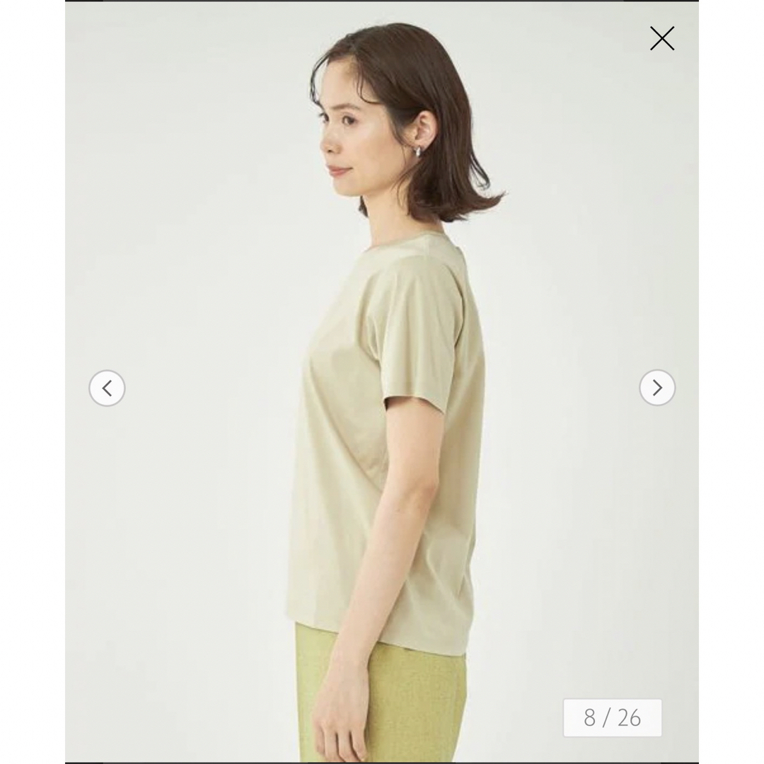 UNITED ARROWS green label relaxing(ユナイテッドアローズグリーンレーベルリラクシング)のgreen label relaxing コンパクトTシャツ 抗菌防臭・制菌 レディースのトップス(Tシャツ(半袖/袖なし))の商品写真