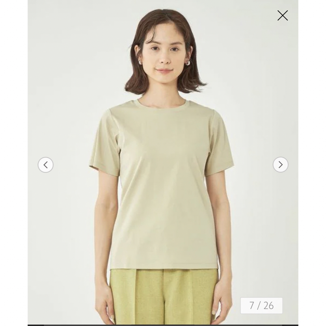 UNITED ARROWS green label relaxing(ユナイテッドアローズグリーンレーベルリラクシング)のgreen label relaxing コンパクトTシャツ 抗菌防臭・制菌 レディースのトップス(Tシャツ(半袖/袖なし))の商品写真