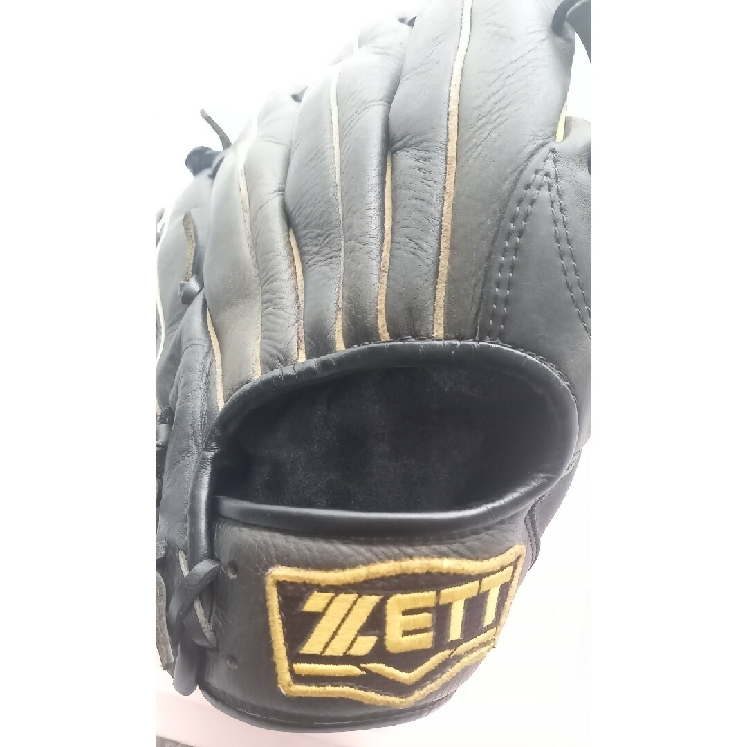 ZETT(ゼット)のZETT ソフト、軟式内野用グローブ (ブラック) スポーツ/アウトドアの野球(グローブ)の商品写真
