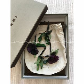 マルニ(Marni)のレア‼︎ MARNI マルニ 紫花 ネックレス(ネックレス)