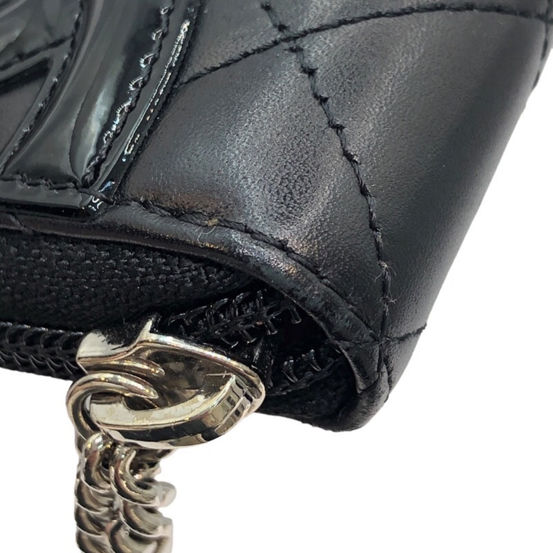 CHANEL(シャネル)の　シャネル CHANEL カンボンライン ロングジップウォレット A50078 ブラック/ブラック ラムスキン/エナメル レディース 長財布 レディースのファッション小物(財布)の商品写真