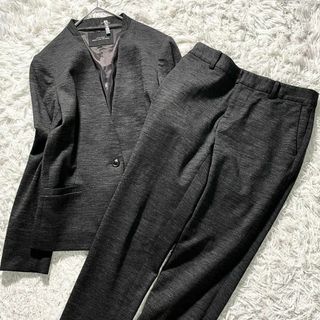 UNITED ARROWS green label relaxing - グリーンレーベルリラクシング ポンチ セットアップ パンツスーツ ノーカラー L