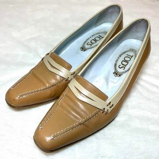 トッズ(TOD'S)のトッズ　パンプス　ローファー　ブラウン　レザー　36 1/2(ローファー/革靴)