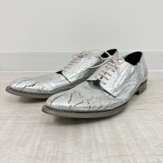 ジャンニバルバート(GINNNI BARBATO)のgianni barbato ひび割れ 加工 シューズ 銀箔 サイズ 42(その他)