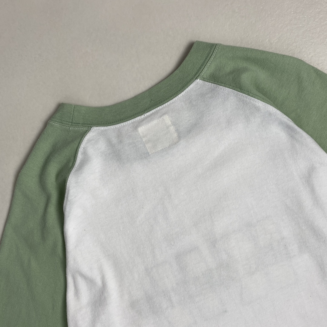 Karl Helmut(カールヘルム)のカールヘルム　半袖Tシャツ　ラグラン袖　パステルカラー　ピンクハウス　白　黄緑 レディースのトップス(Tシャツ(半袖/袖なし))の商品写真