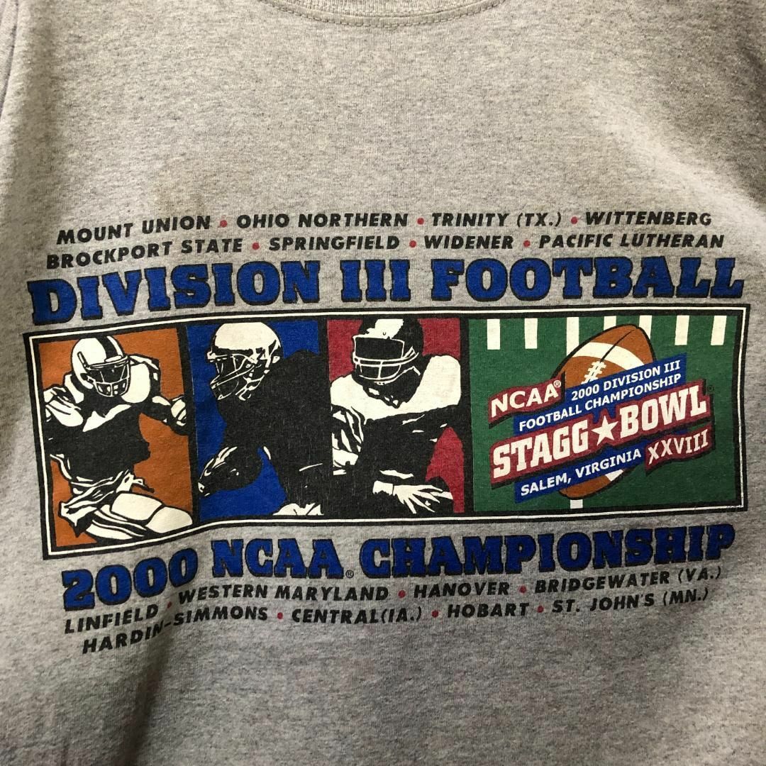 00s DIVISION III FOOTBALL フットボール Tシャツ メンズのトップス(Tシャツ/カットソー(半袖/袖なし))の商品写真