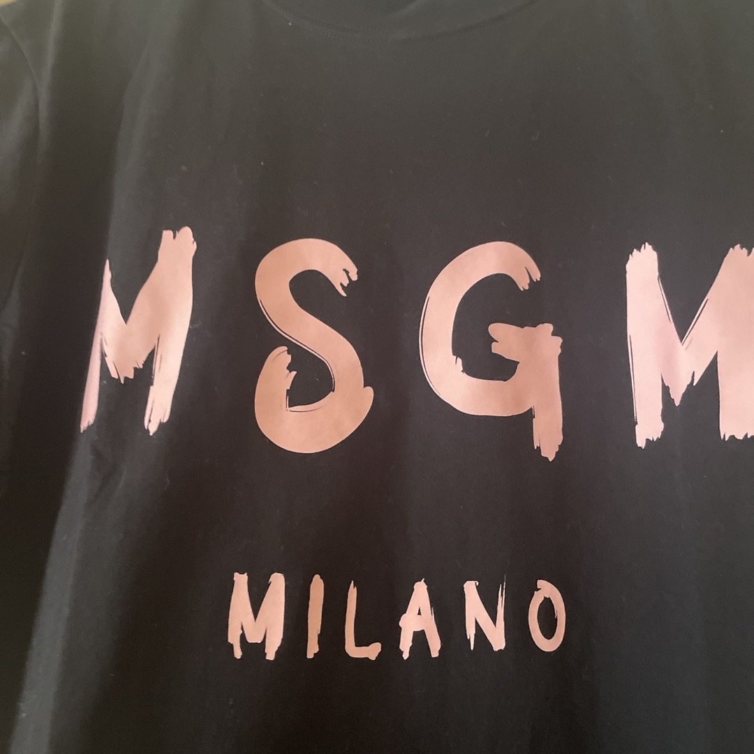 MSGM(エムエスジイエム)のMSGM 半袖　M 美品ブラック レディースのトップス(Tシャツ(半袖/袖なし))の商品写真